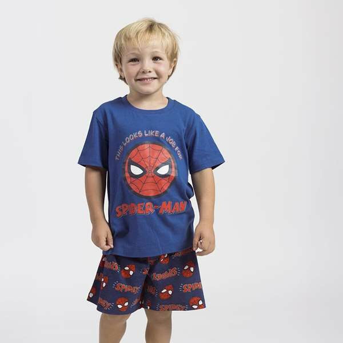 Pijama Infantil Spider-Man Azul
