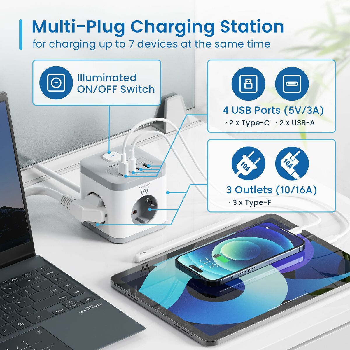 Regleta Ewent EW3863 (1,5 m)