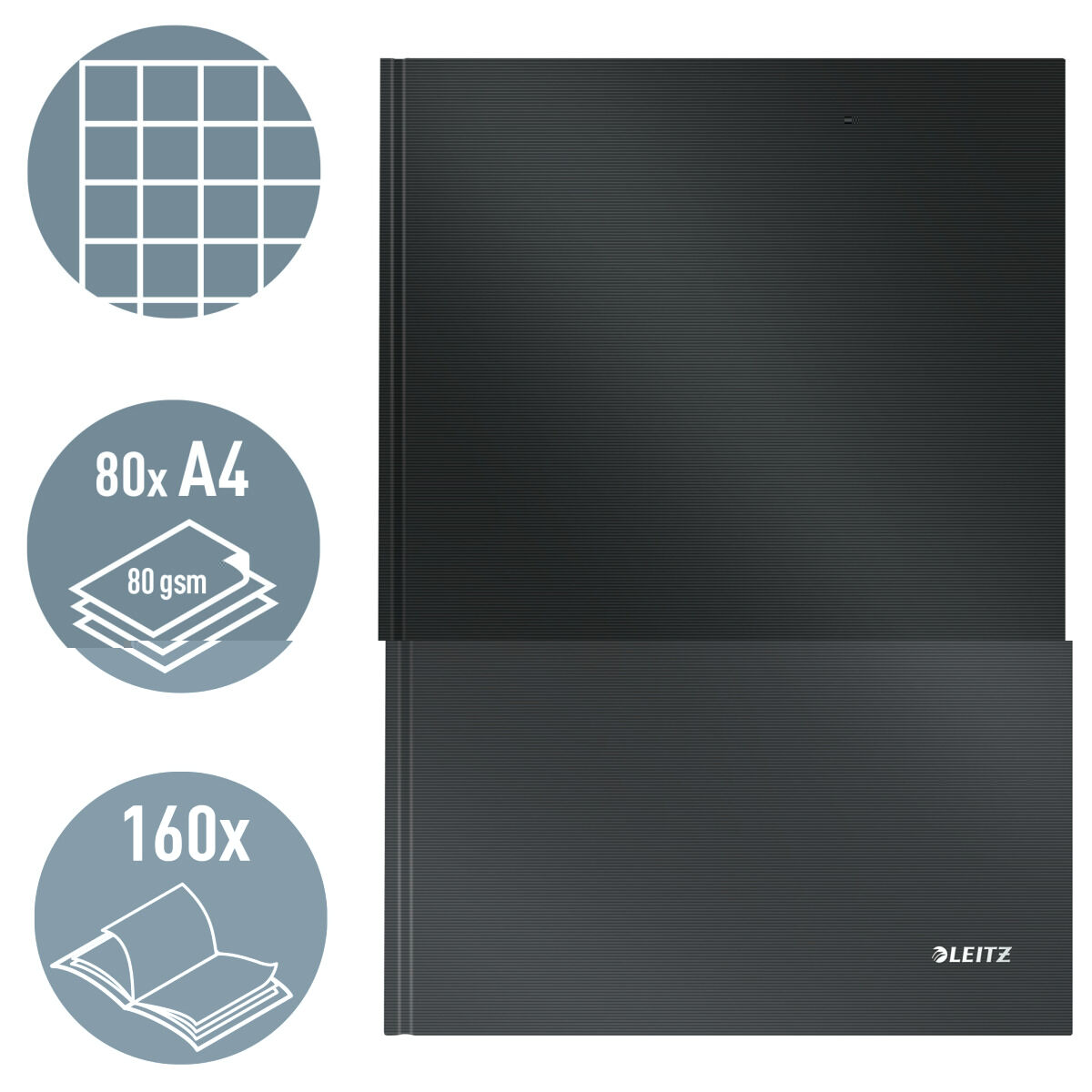 Bloc de Notas Leitz Solid Negro A4 80 Hojas