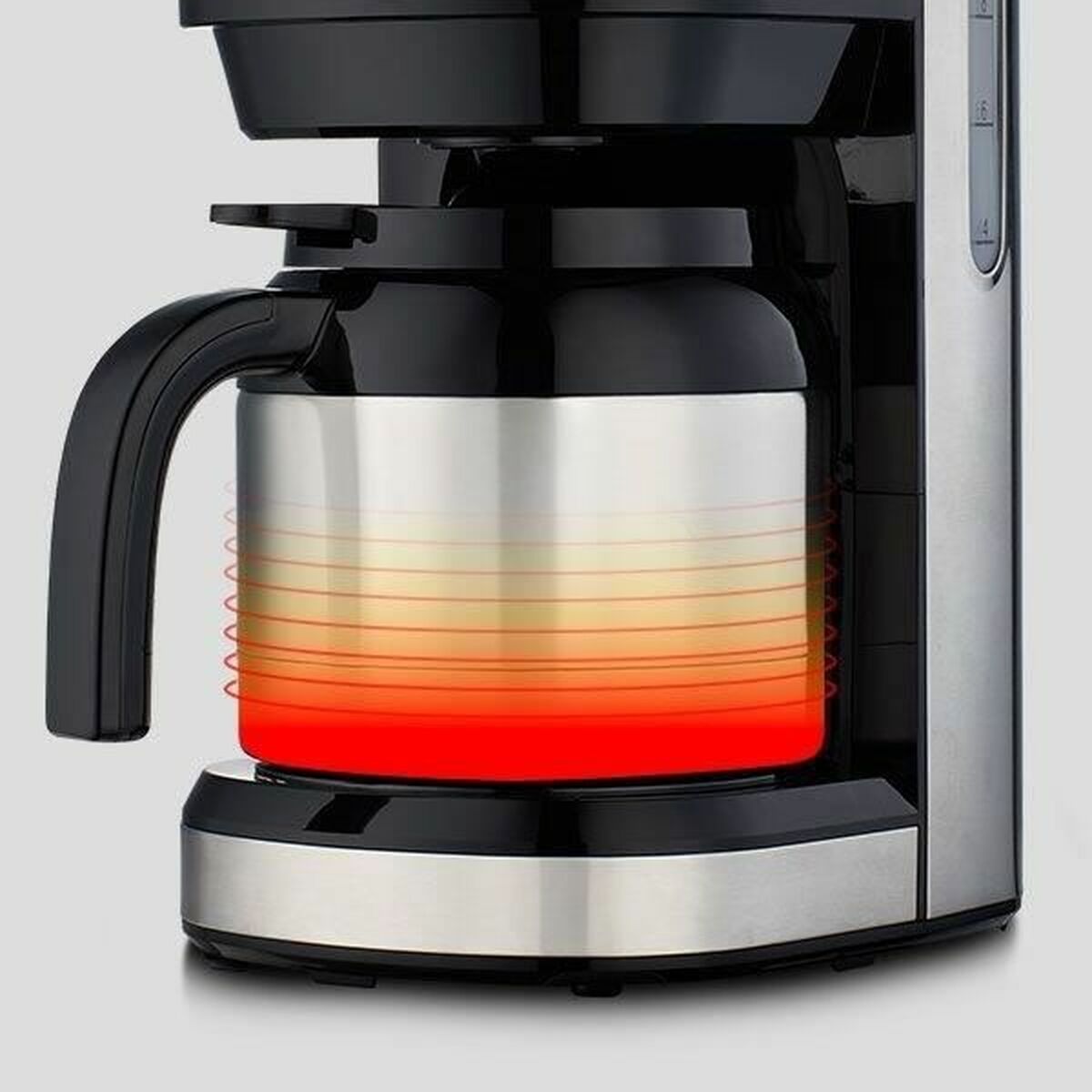 Cafetera de Goteo Medion Plateado 900 W 1,2 L