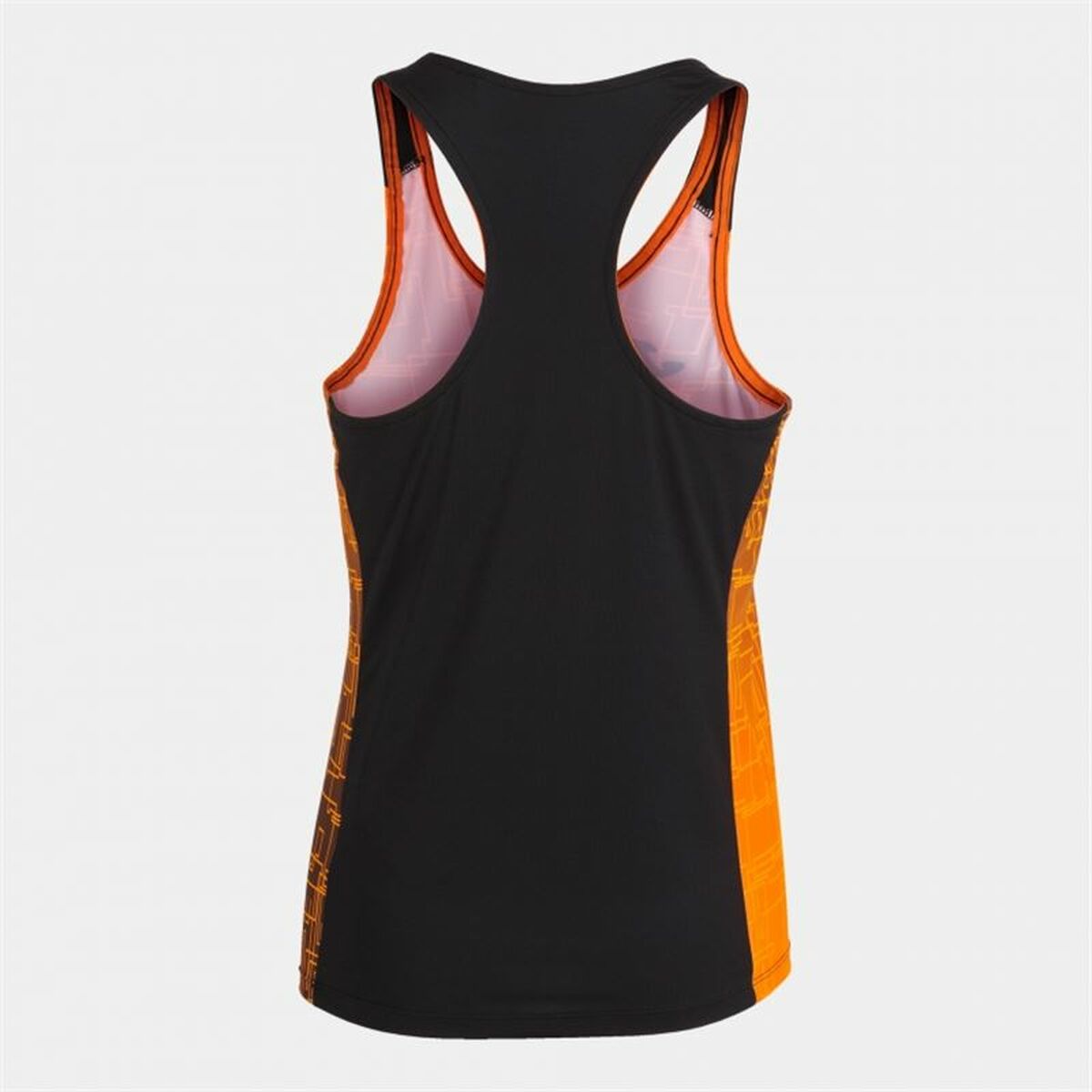 Camiseta de Tirantes Mujer Joma Sport Elite VIII Negro Naranja