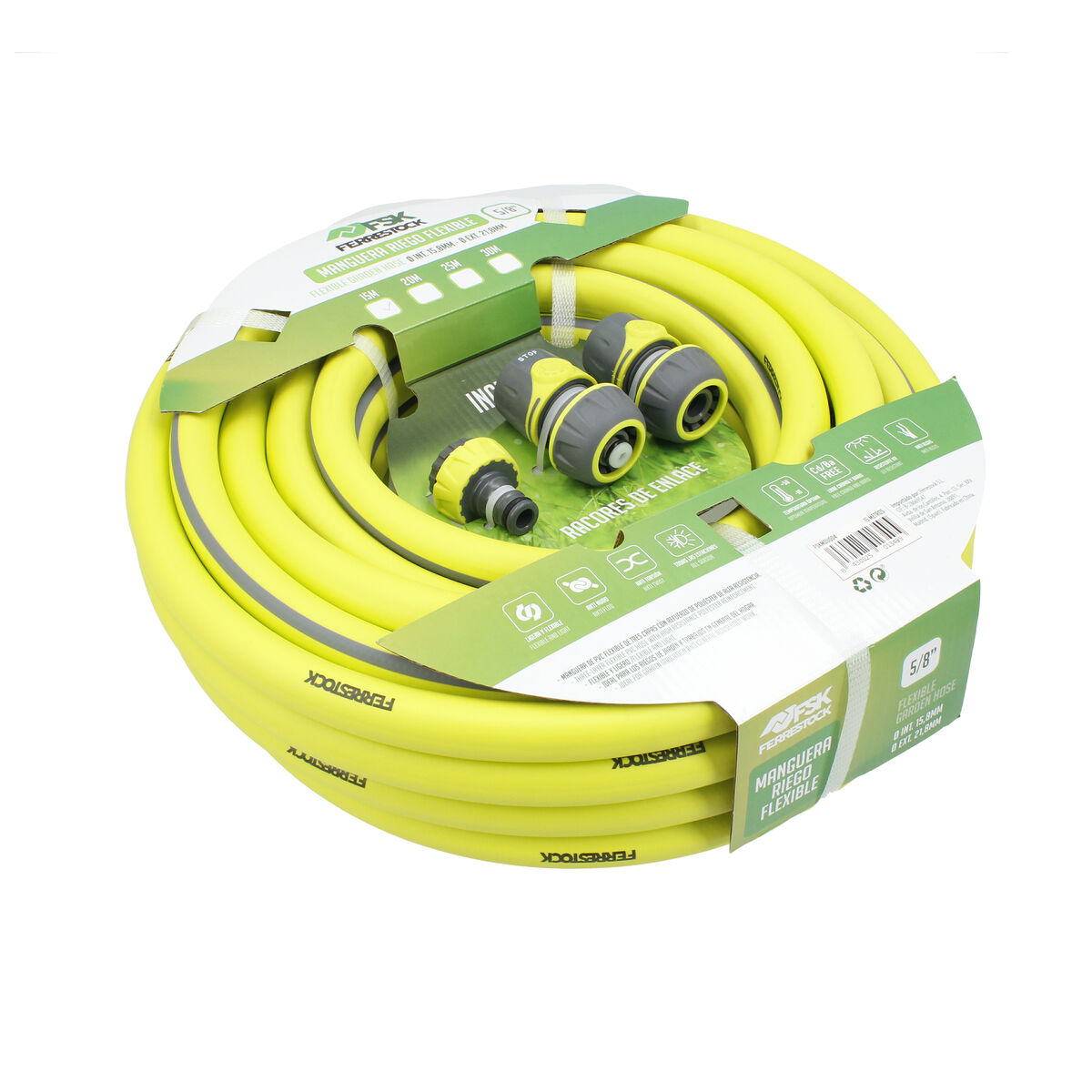 Manguera Ferrestock 5/8" Poliéster 15 m Ø 15 mm Flexible