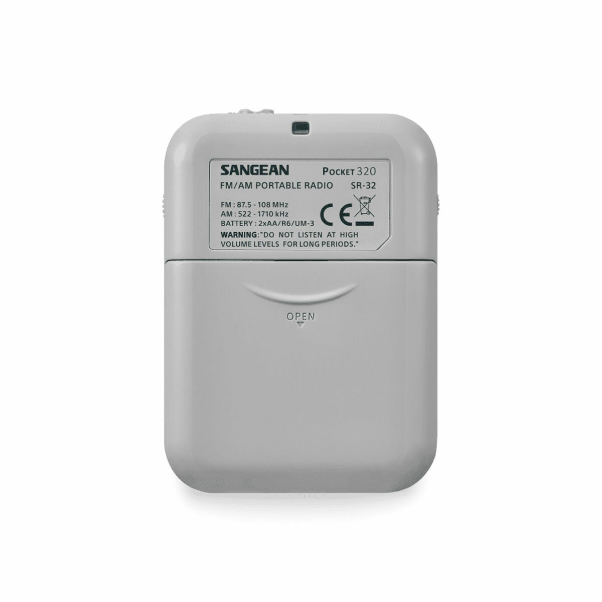 Radio Portátil Sangean Blanco AM/FM