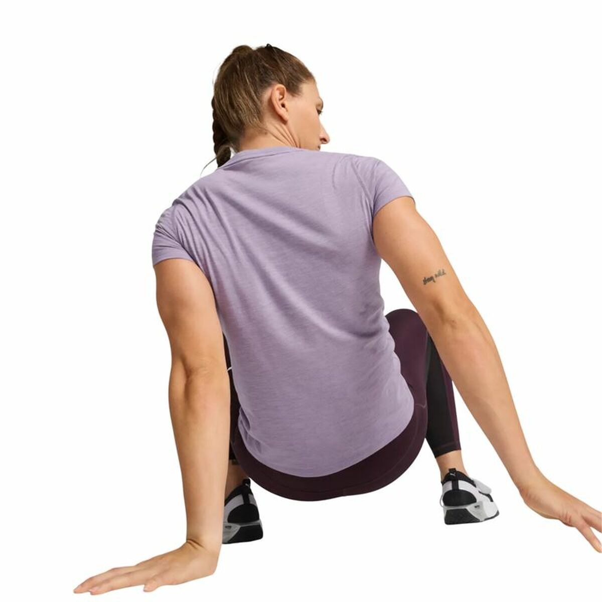 Camiseta de Manga Corta Mujer Puma Graphic Train Lavanda