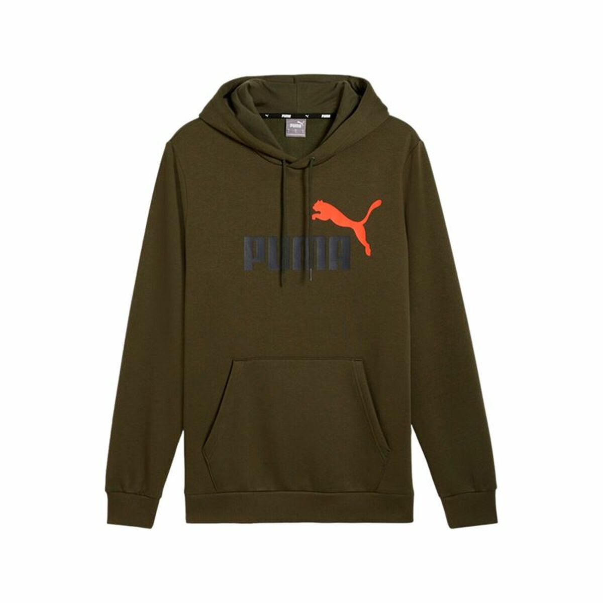 Sudadera con Capucha Hombre Puma Ess+ 2 Col Big Logo Marrón
