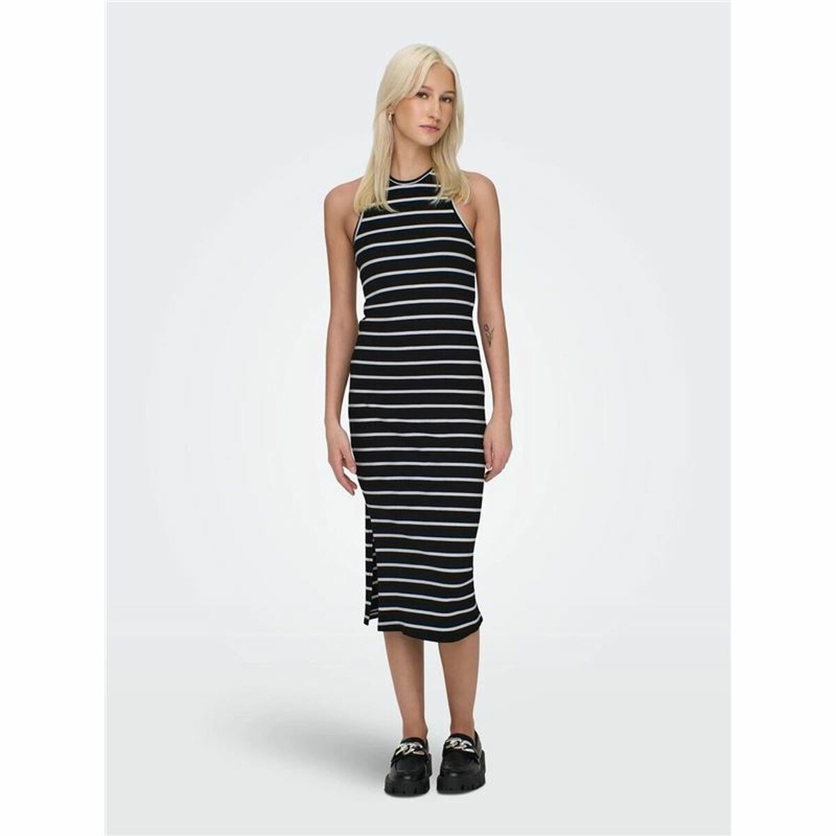 Vestido Only Onlbelfast Stripe Negro