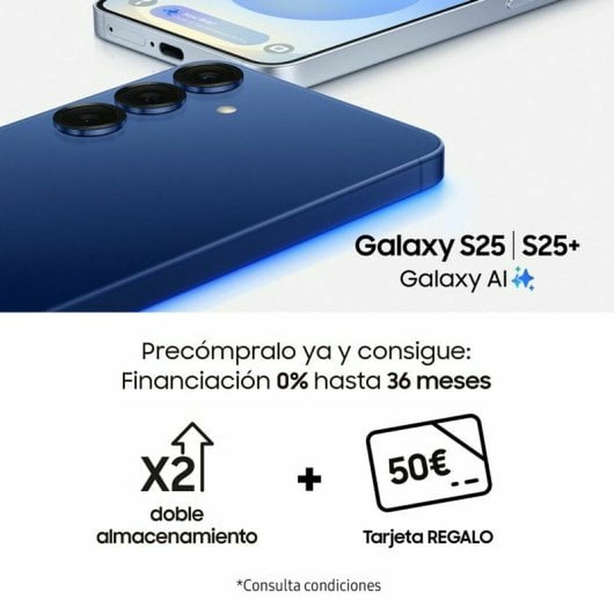 Smartphone Samsung Galaxy S25 Plus 6,7" Qualcomm Snapdragon 8 Elite 12 GB RAM 256 GB Azul Azul marino