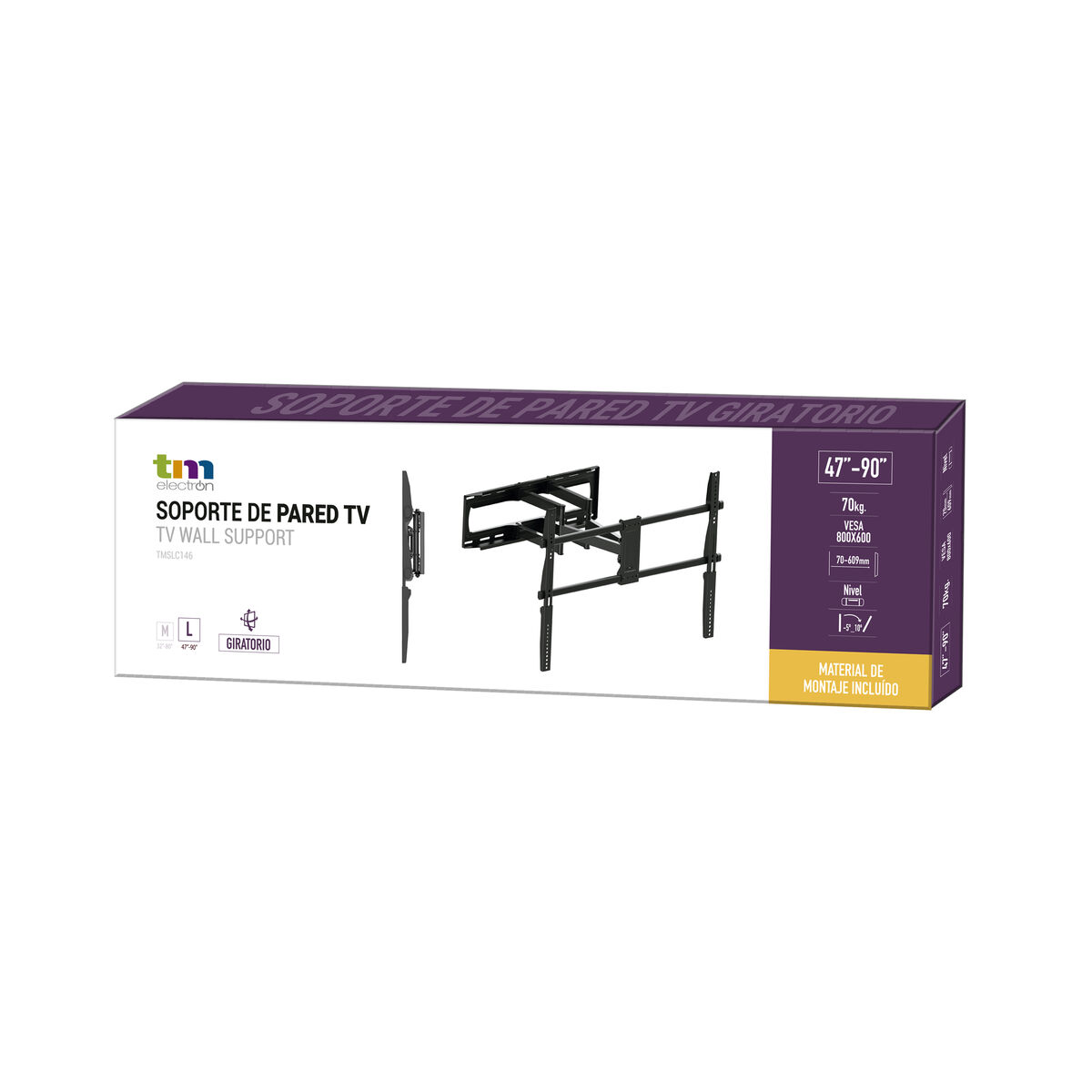 Soporte TV TM Electron 90" 70 Kg