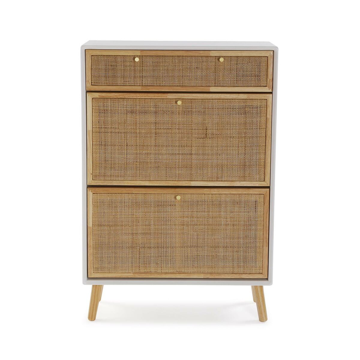 Zapatero Versa Vega Ratán Madera de Paulonia 25,5 x 106 x 70 cm