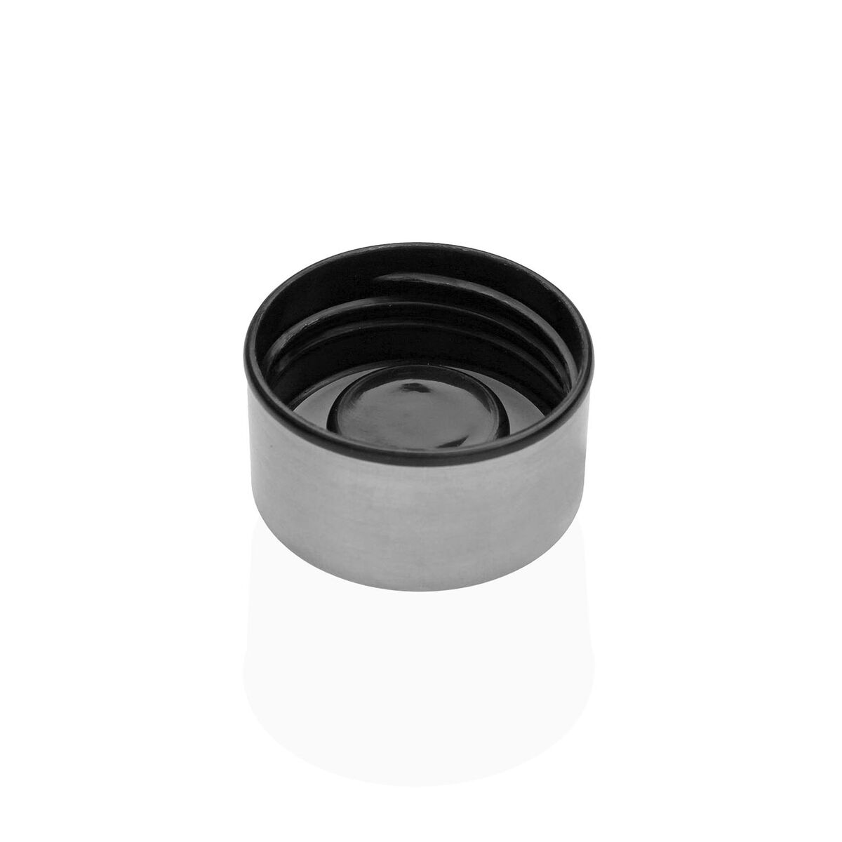 Botella de Agua Versa Gris Vidrio Aluminio 1 L 8,3 x 23,5 x 8,3 cm