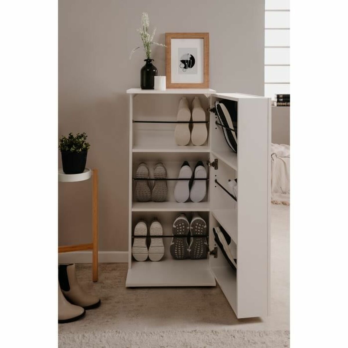 Zapatero Finori  Blanco 100 x 110 x 34 cm