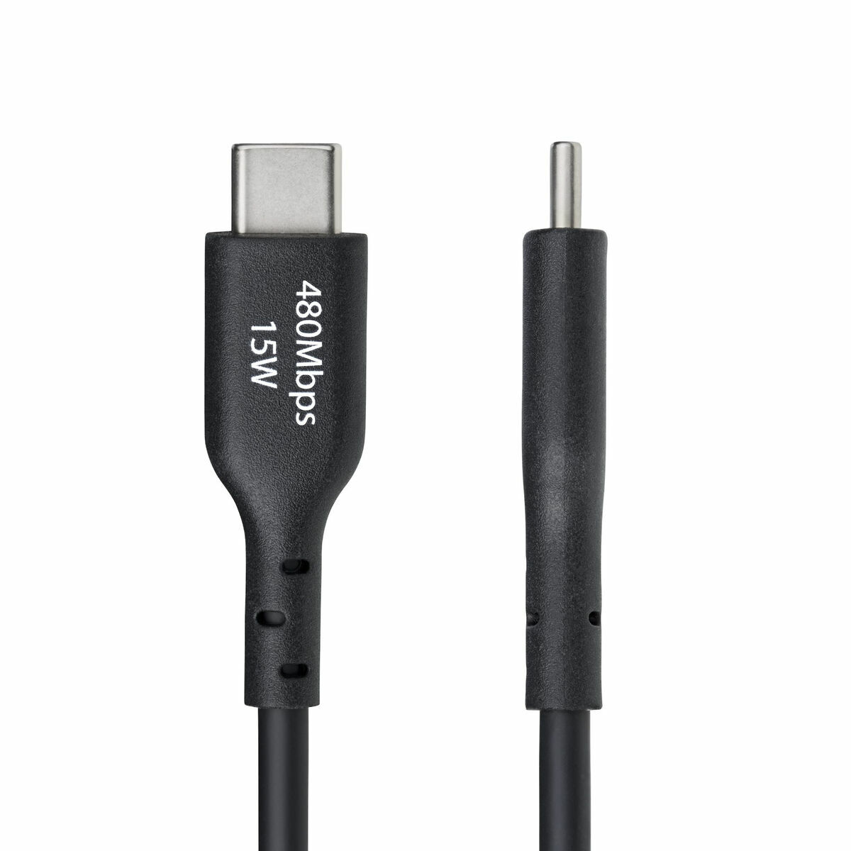 Cable USB Startech USB2AC2MNC Negro 2 m