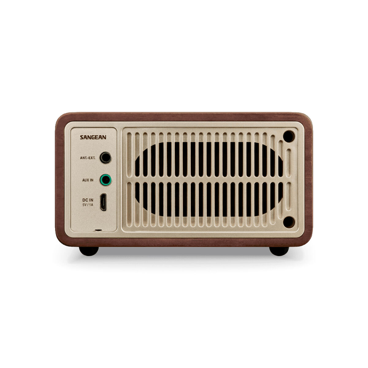 Radio Portátil Bluetooth Sangean Retro Madera FM