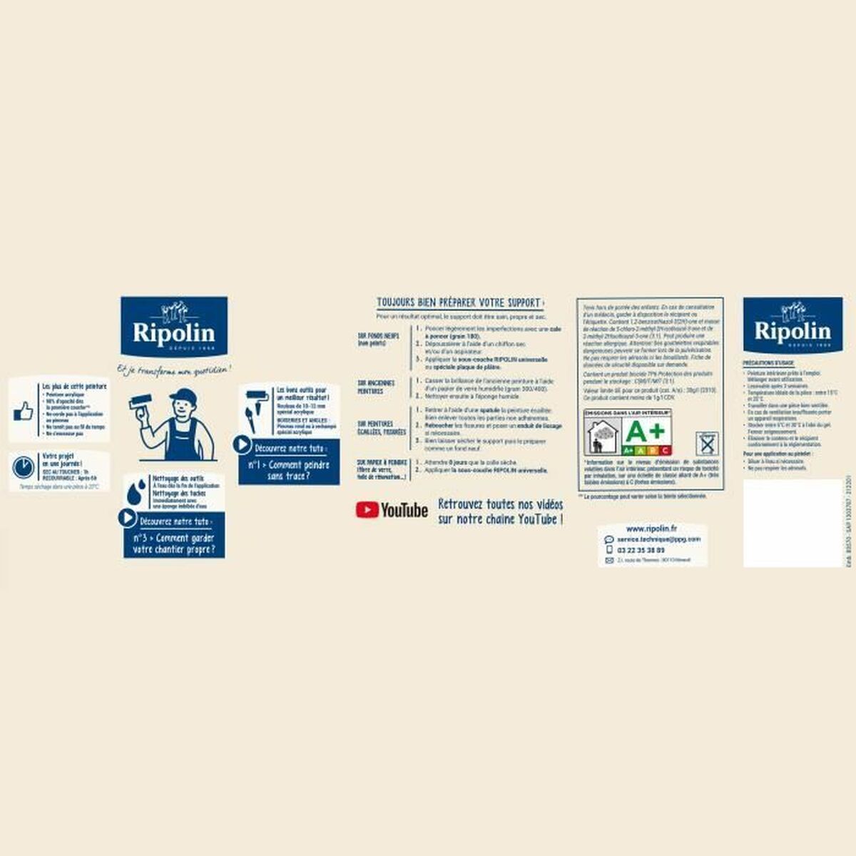 Pintura de Imprimación Ripolin Beige Satinado 2,5 L