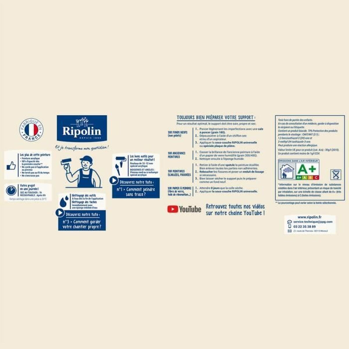 Pintura de Imprimación Ripolin Gris Satinado 2,5 L