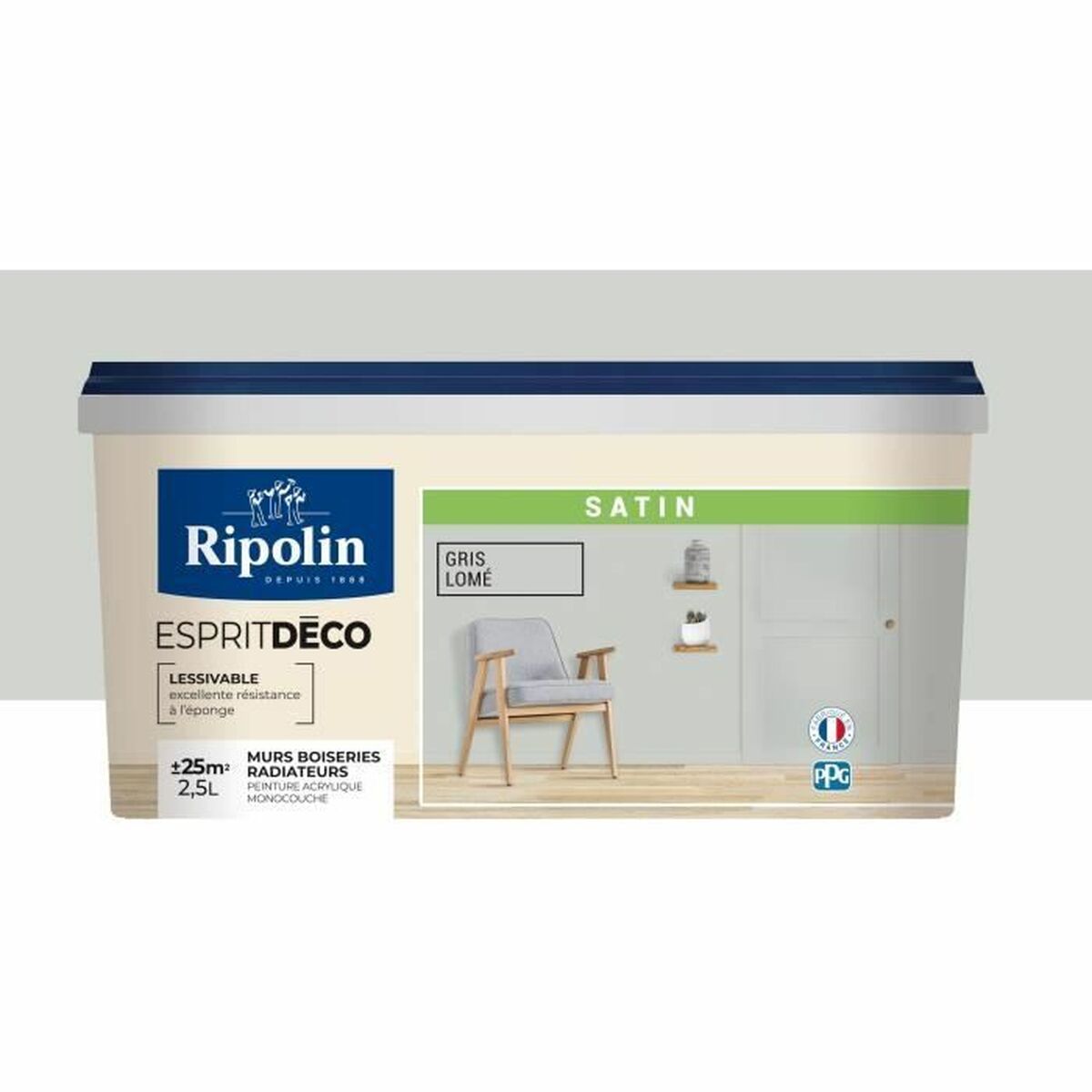 Pintura de Imprimación Ripolin Gris Satinado 2,5 L