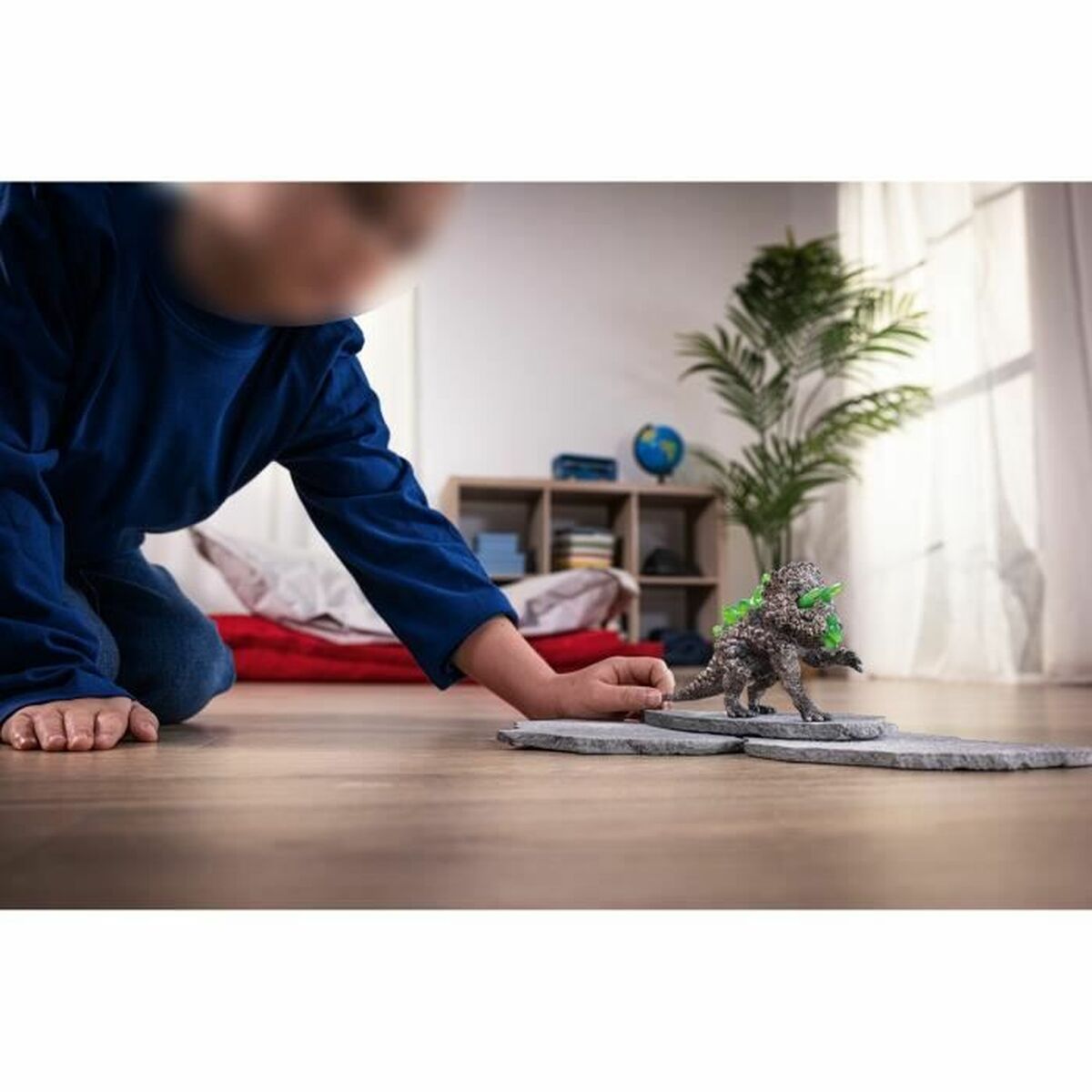 Figura Articulada Schleich Figura de piedra de triceratops Eldrador