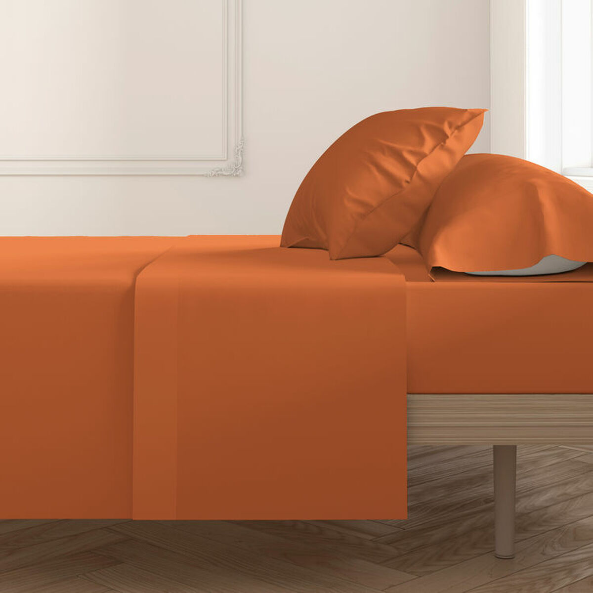 Funda de almohada Happy Home Naranja 50 x 75 cm 2 Unidades
