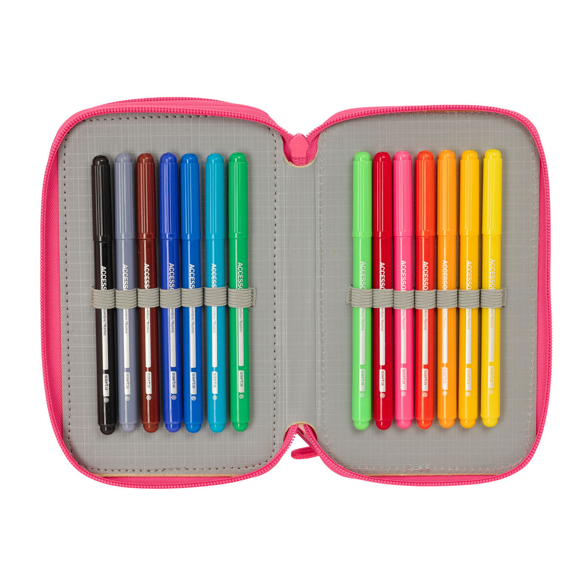 Portatodo Safta Feeling Multicolor 12,5 x 19,5 x 5,5 cm 37 Piezas