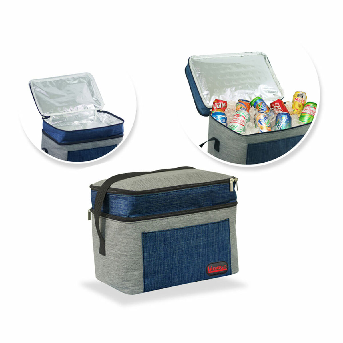 Nevera Portátil Hidalgo Bicolor 10 L Aluminio Plástico