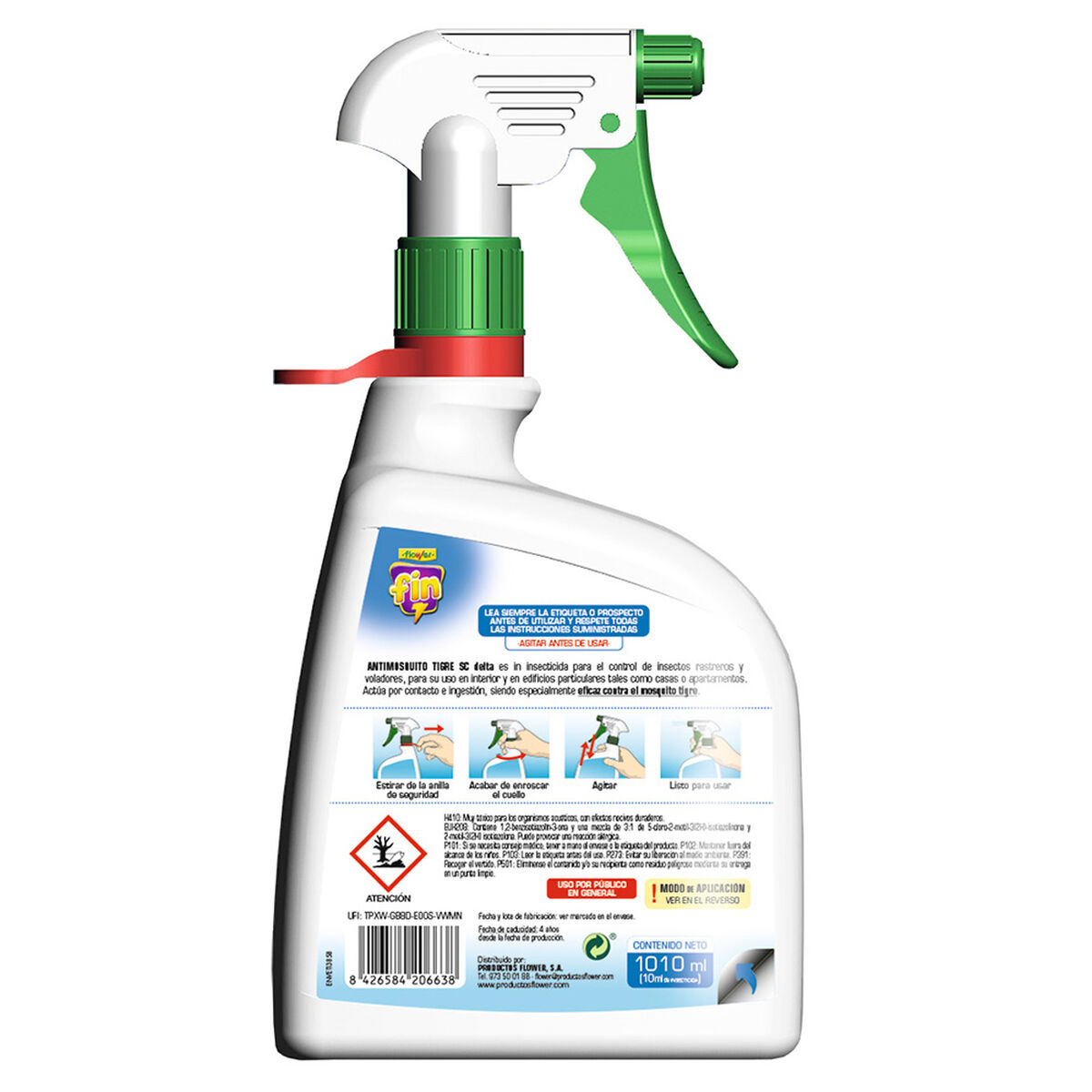 Repelente de mosquitos Flower 1 L