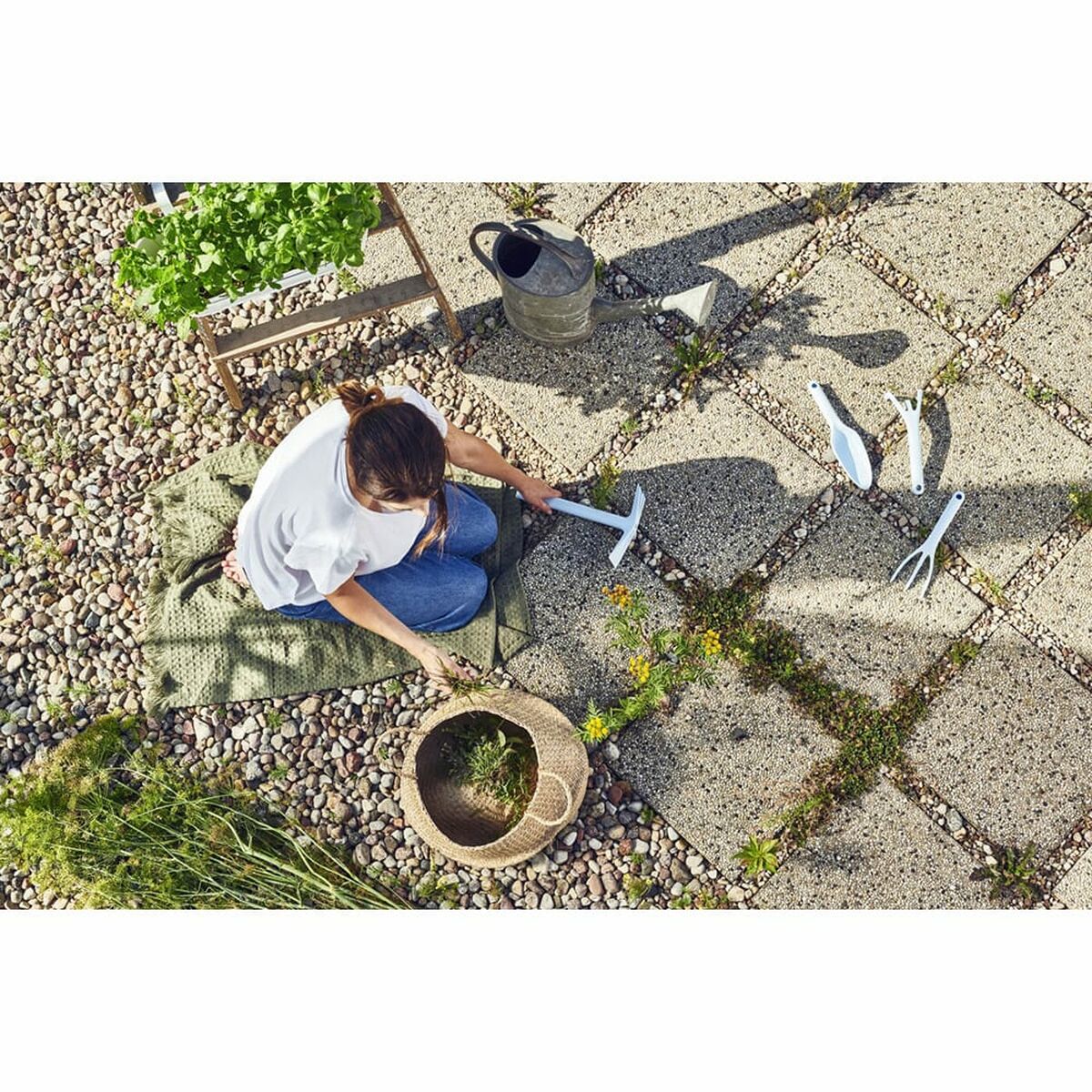 Kit de herramientas de jardinería Cellfast Pastel Metal Acero Inoxidable (3 Unidades)