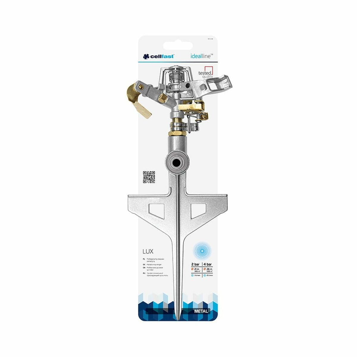 Aspersor de Riego Cellfast Metal 6 BAR