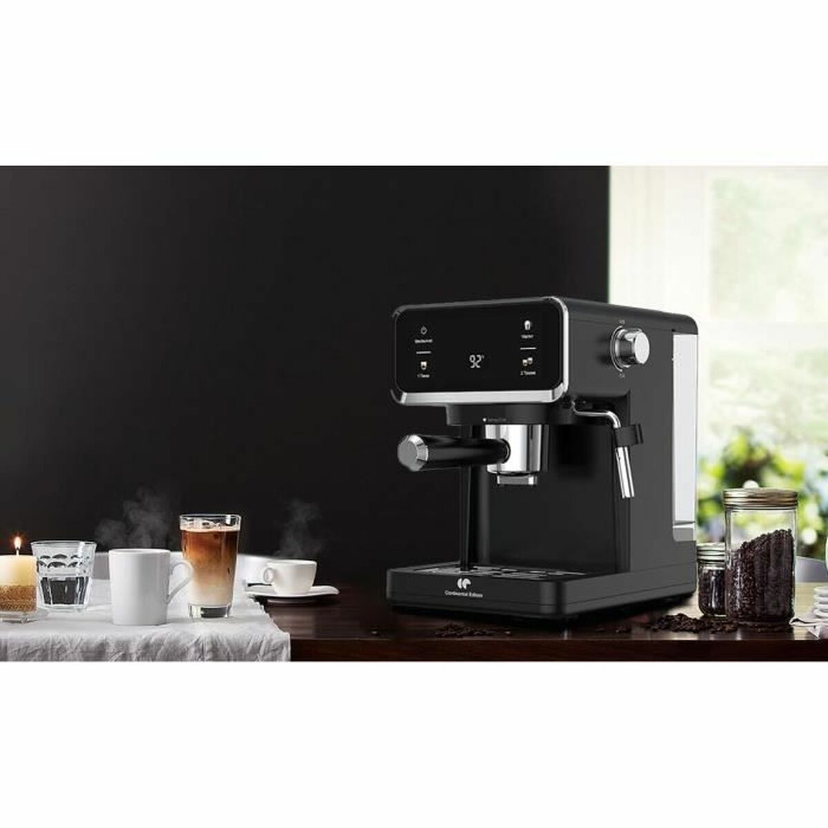Cafetera Superautomática Continental Edison CEME19B Negro