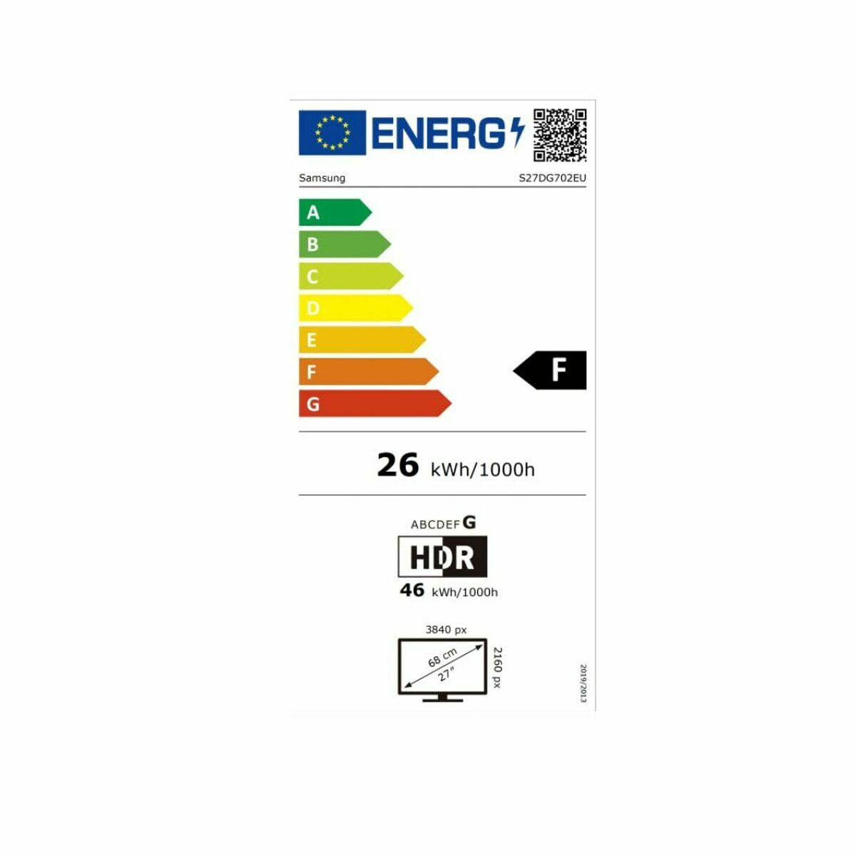 Monitor Gaming Samsung S27DG702EU 27" 4K Ultra HD