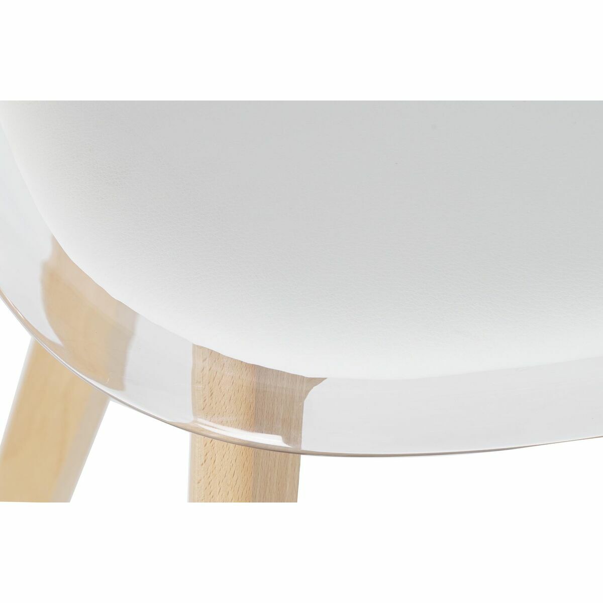 Silla de Comedor DKD Home Decor Blanco Madera Policarbonato (Reacondicionado A)