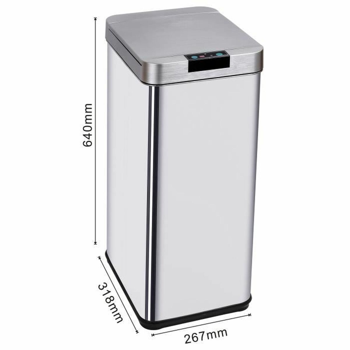 Cubo de basura Kitchen Move Gris 50 L