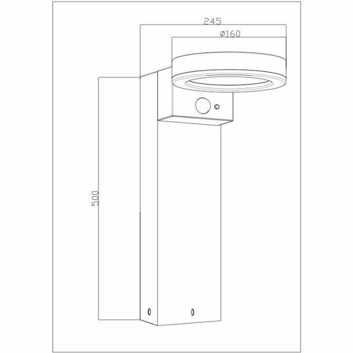 Lámpara solar Galix G4590B Plateado 1000 Lm