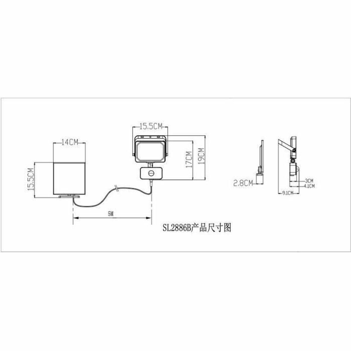 Lámpara solar Galix G4560 800 lm