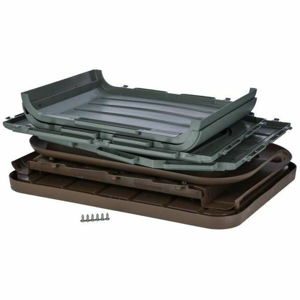 Caseta Kerbl Gris 100 % Reciclado