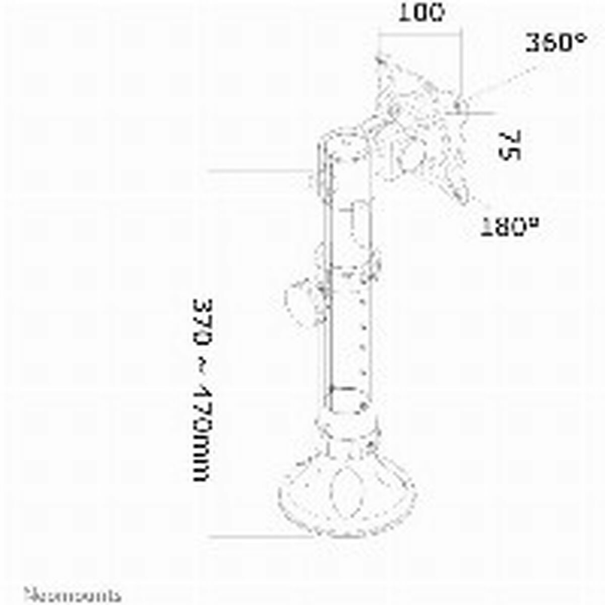 Soporte TV Neomounts FPMA-D025BLACK 10" 30" 12 kg