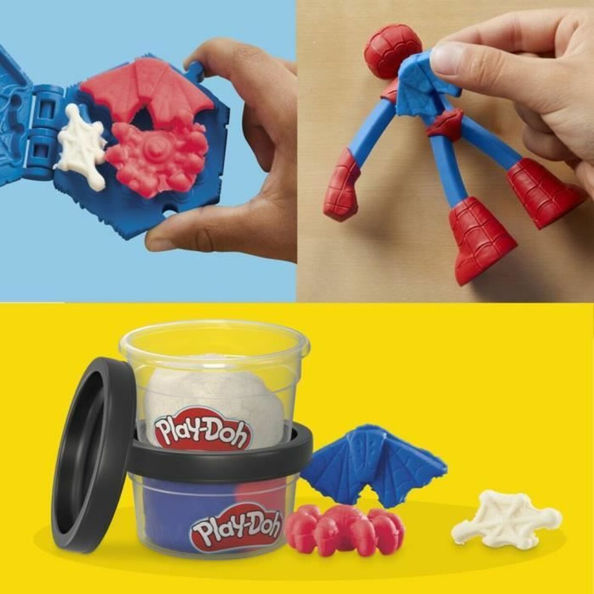 Juego de Plastilina Play-Doh My Web Creator Amarillo