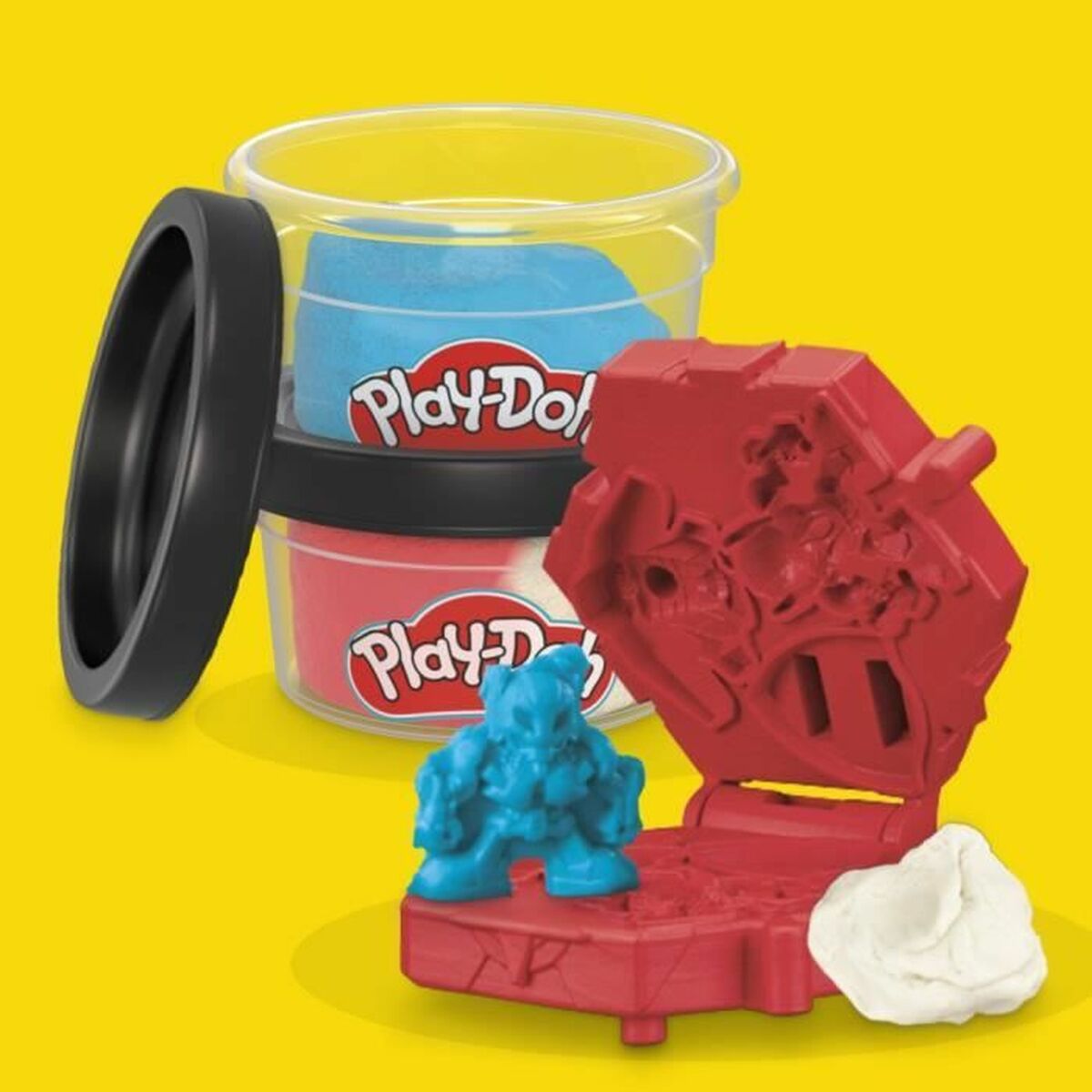 Juego de Plastilina Play-Doh Capitán América Set Stamper Shield Multicolor