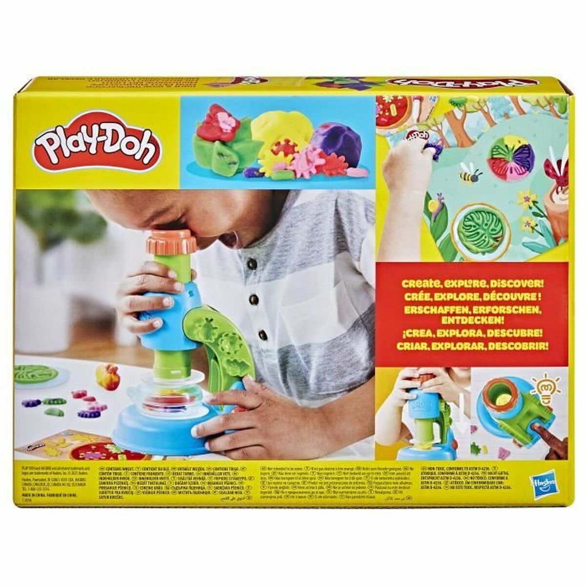 Juego de Plastilina Play-Doh Mi Pequeño Microscopio Amarillo