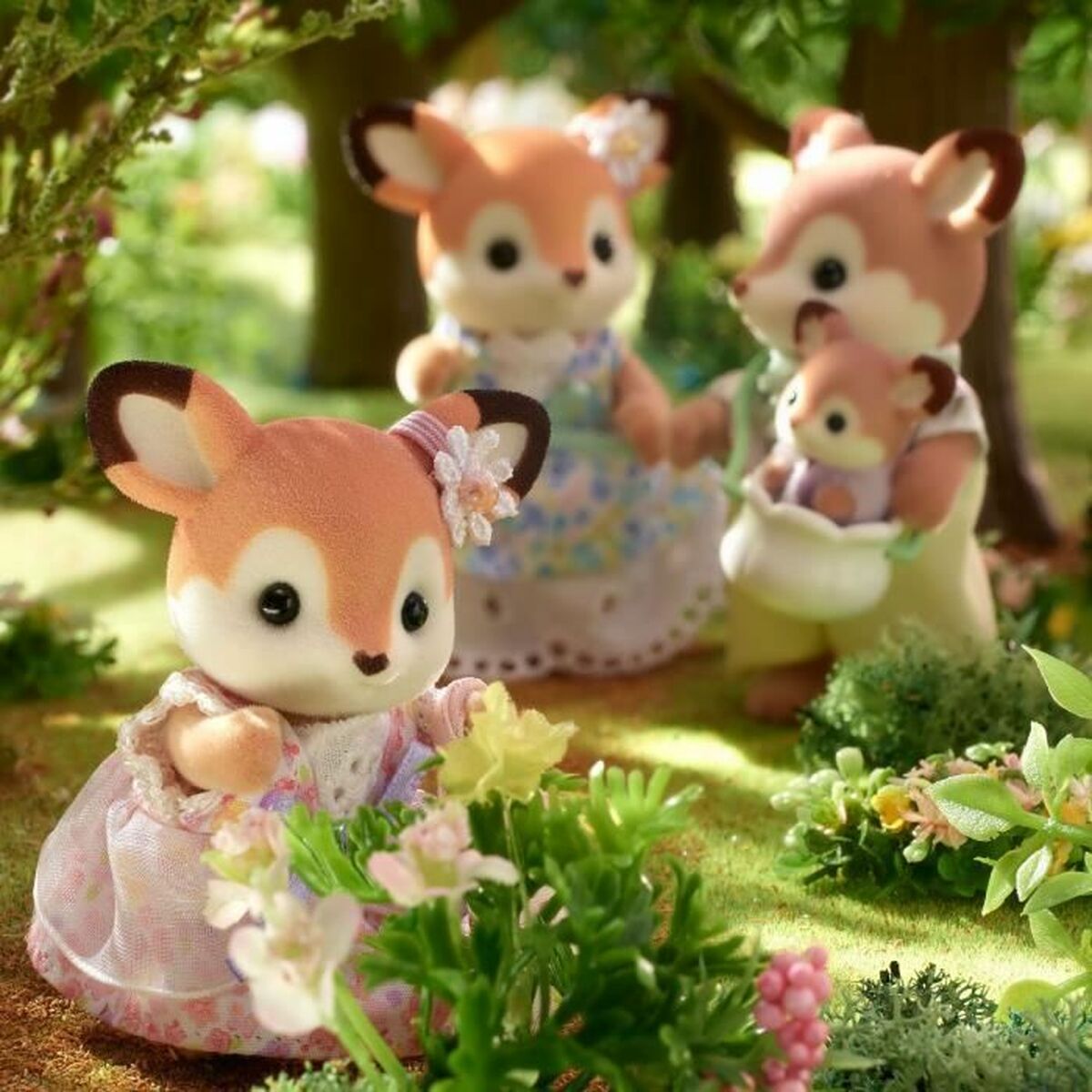 Figura Articulada Sylvanian Families La familia Biche Animales