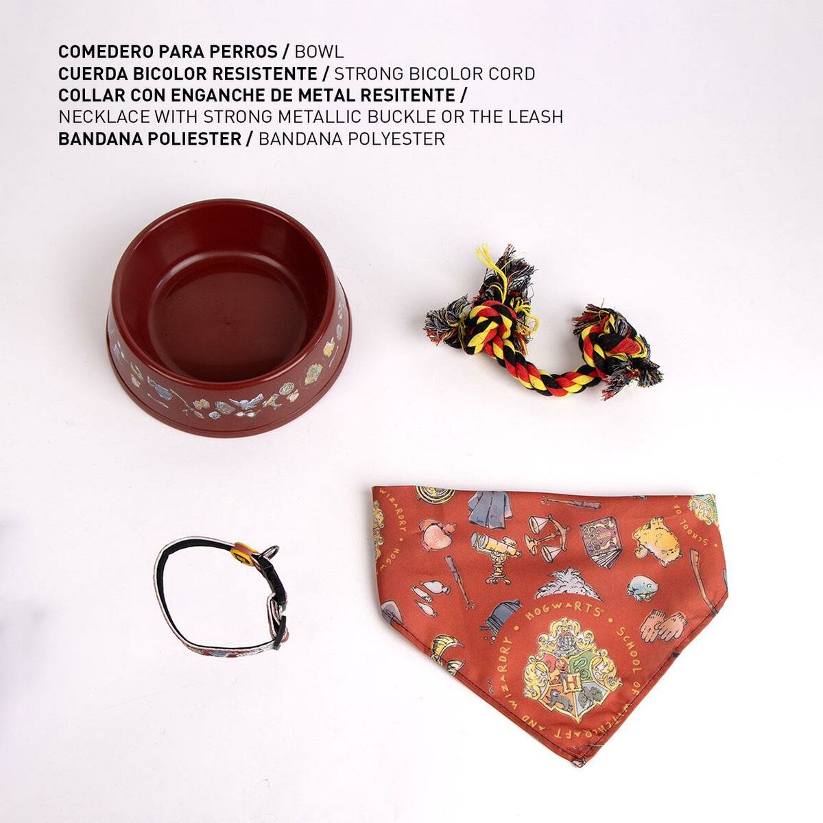 Set de Regalo Harry Potter Rojo Oscuro 21,0 x 21,0 x 8,8 cm Perro 4 Piezas