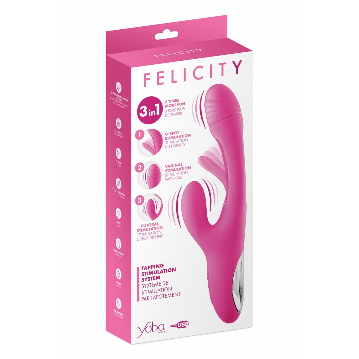 Vibrador Punto G Yoba Rosa