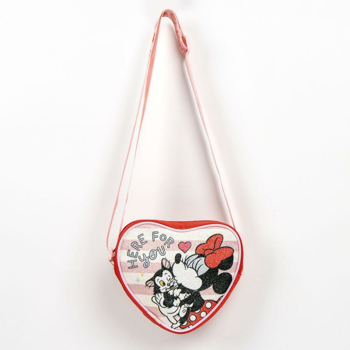 Bolso Bandolera Minnie Mouse Rojo 15,0 x 14,0 x 4,0 cm