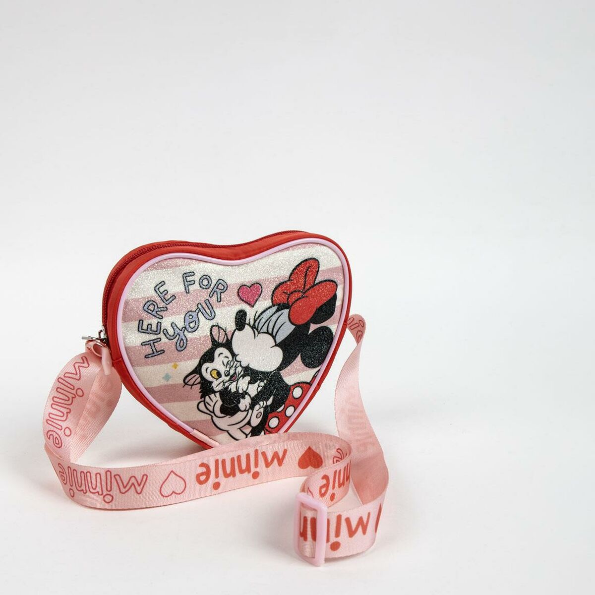 Bolso Bandolera Minnie Mouse Rojo 15,0 x 14,0 x 4,0 cm