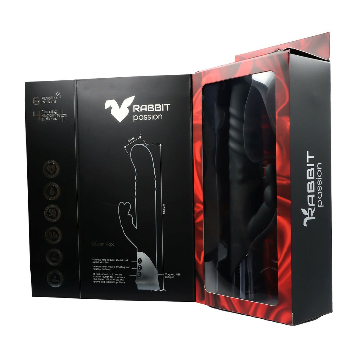 Vibrador Doble Estimulación Virgite Plateado