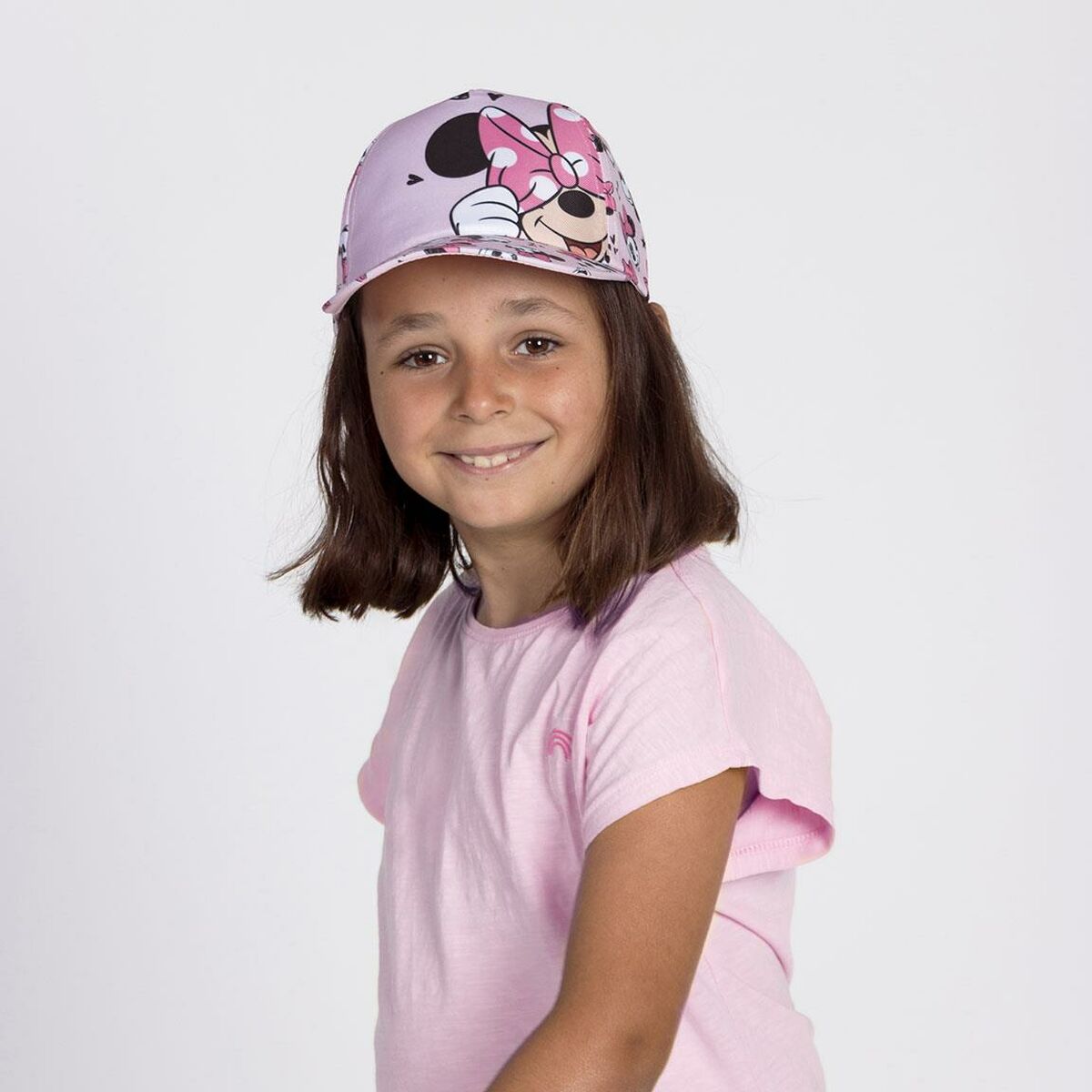 Gorra Infantil Minnie Mouse Rosa