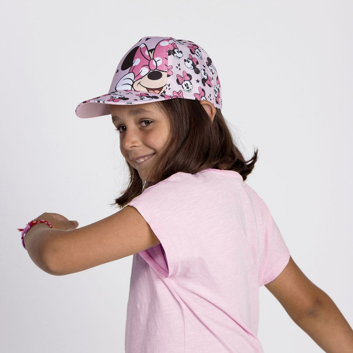 Gorra Infantil Minnie Mouse Rosa