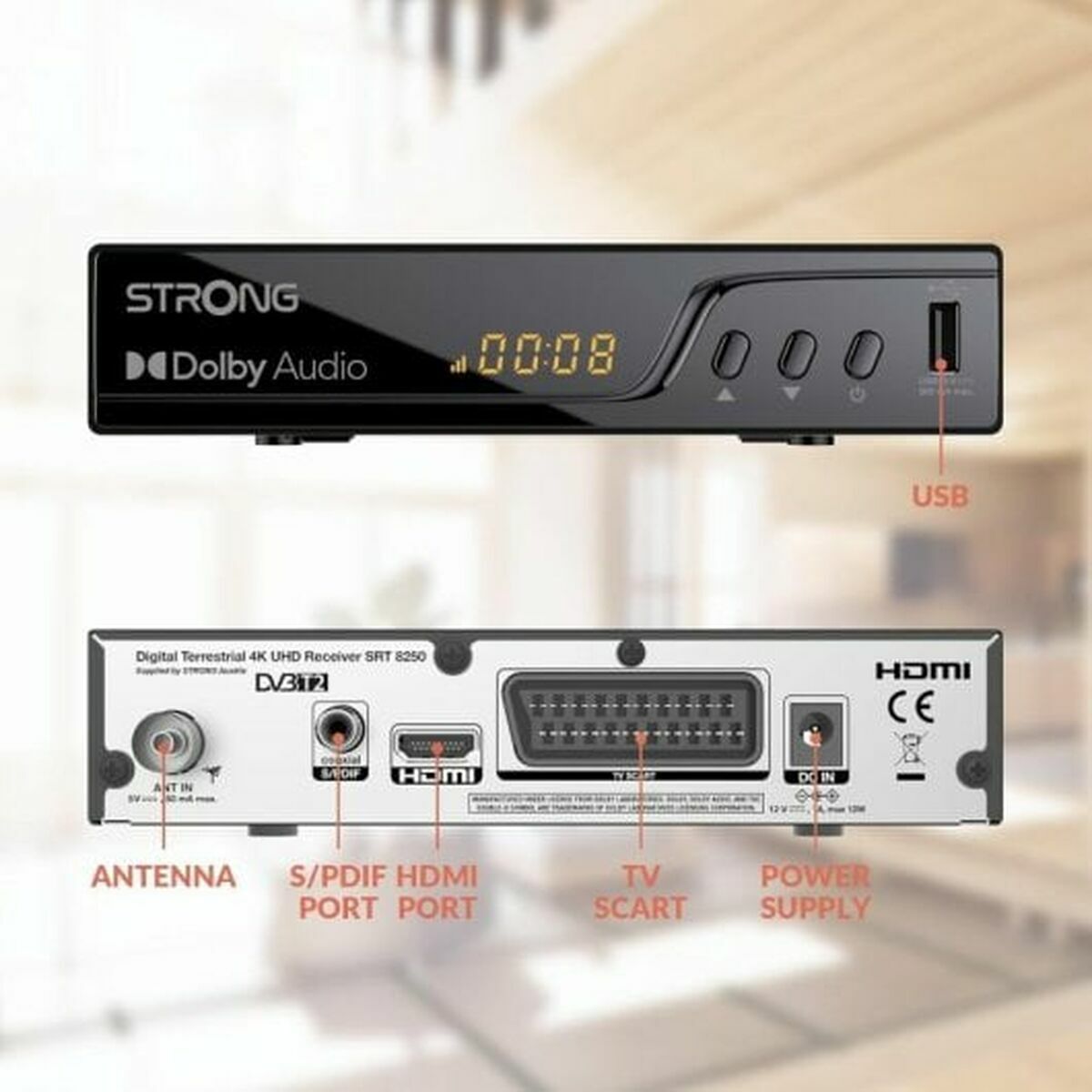 Sintonizador TDT STRONG SRT 8250