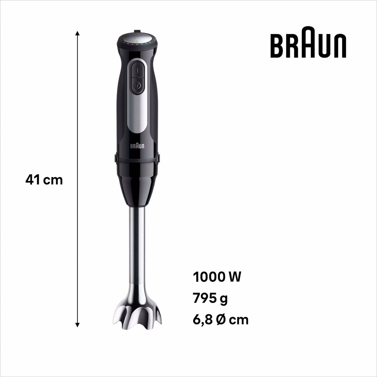 Batidora de Mano Braun 0X22111502 1000 W Negro