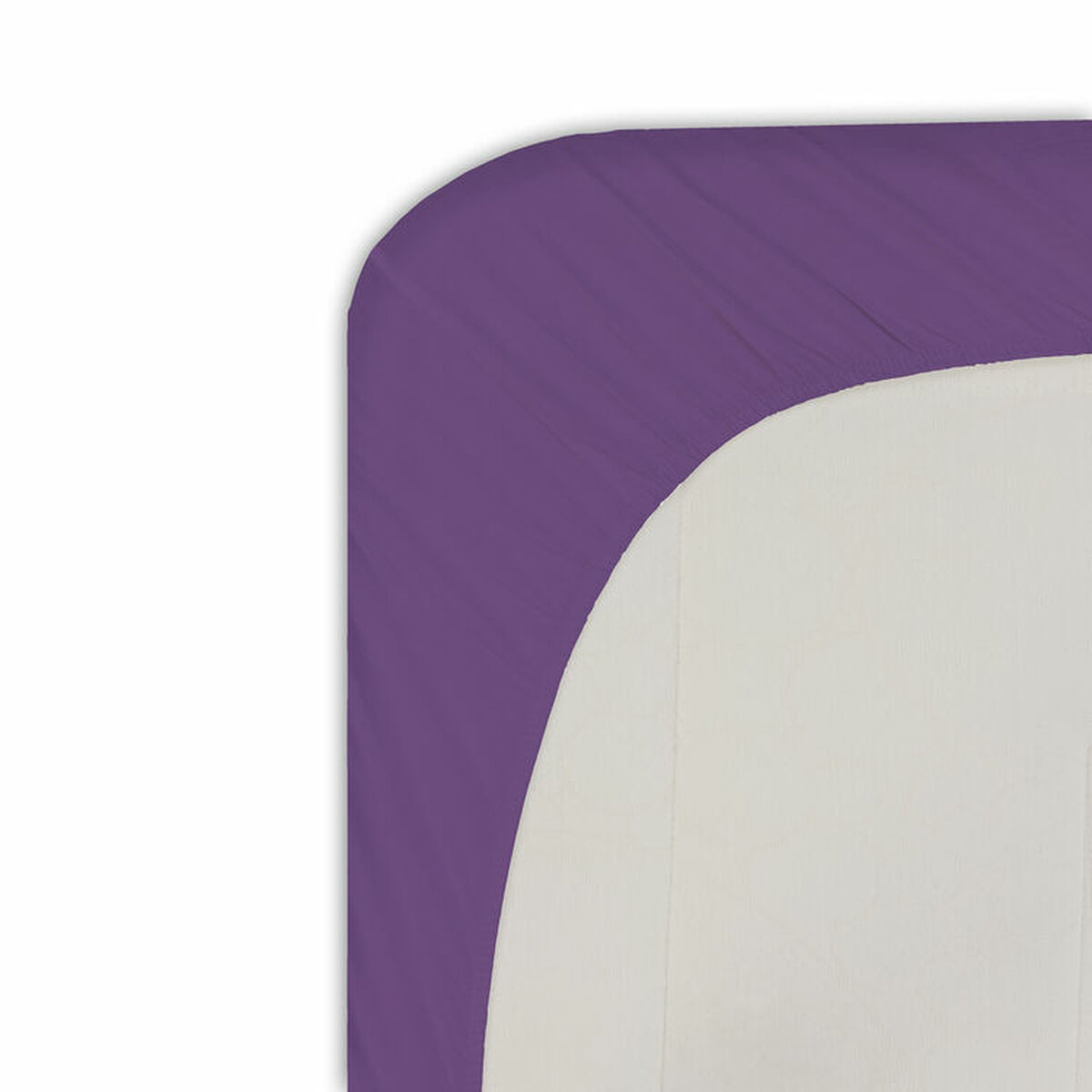 Sábana Bajera Ajustable Happy Home MixColors Lila Cama de 120