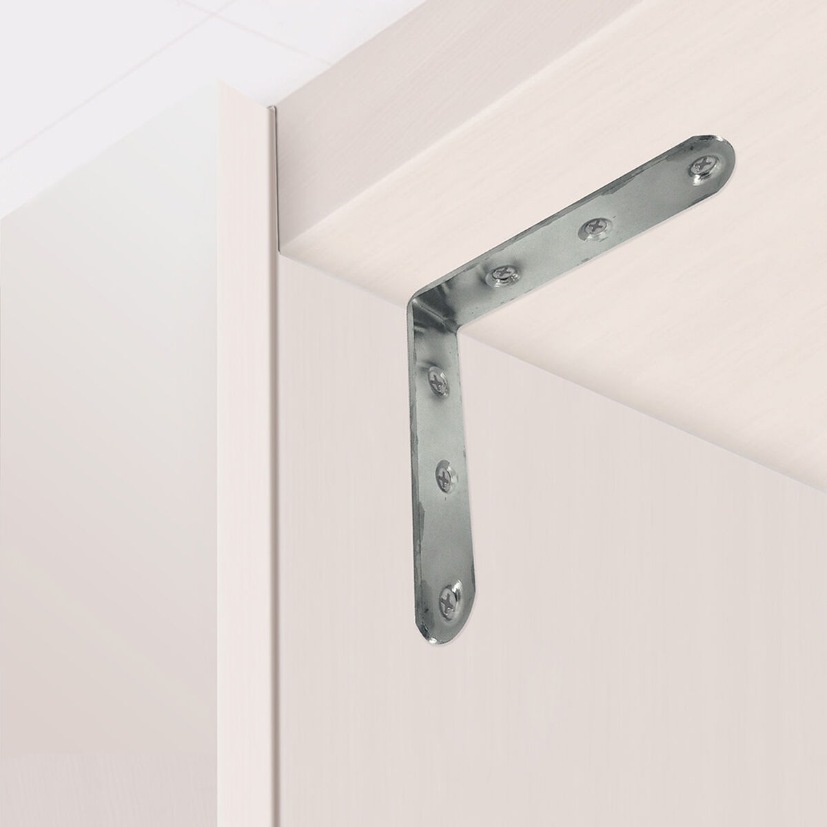 Escuadra de ángulo EDM 86094 an24 Acero Inoxidable 10 x 10 x 1,9 cm 4 Unidades